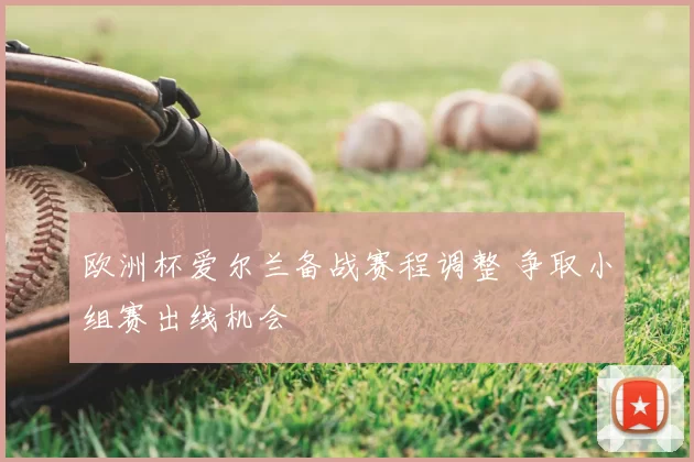 欧洲杯爱尔兰备战赛程调整 争取小组赛出线机会