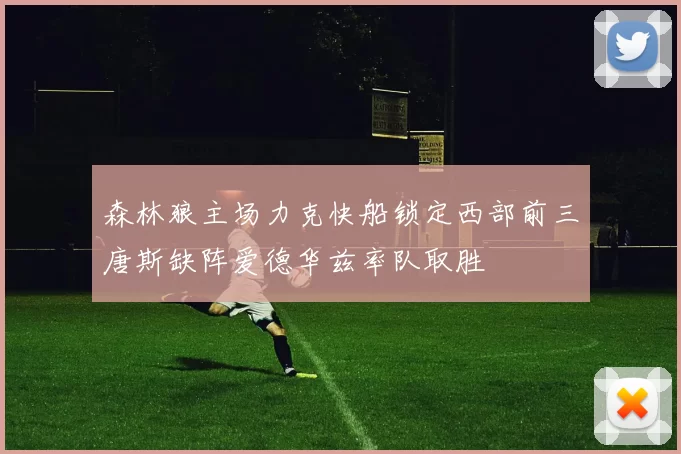 森林狼主场力克快船锁定西部前三唐斯缺阵爱德华兹率队取胜
